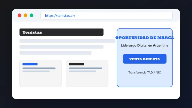 Modelo de aplicación comercial y proyectos digitales para tenistas.ar